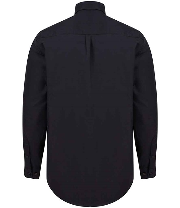 Henbury Modern Long Sleeve Classic Fit Oxford Shirt