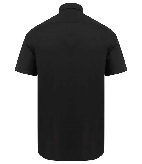 Henbury Modern Short Sleeve Regular Fit Oxford Shirt