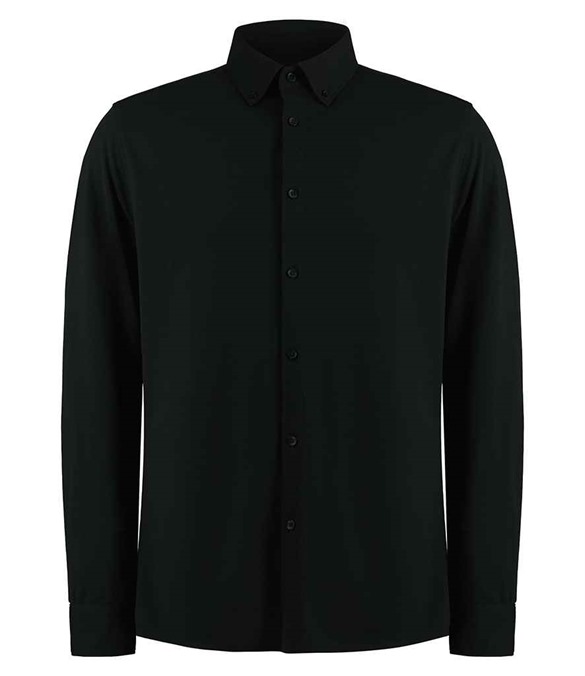 Kustom Kit Long Sleeve Superwash® 60°C Piqué Shirt
